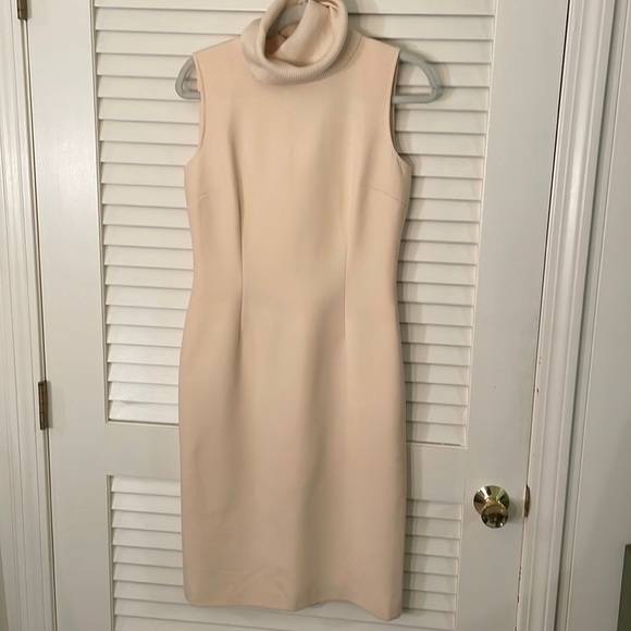 💎host Pick💎 Dolce & Gabbana Virgin Wool Turtleneck Sheath MIDI Dress As Is - Picture 1 of 16